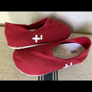 OTZ Shoes CORKlite® removable footbed Red Canvas Size 37/6.5